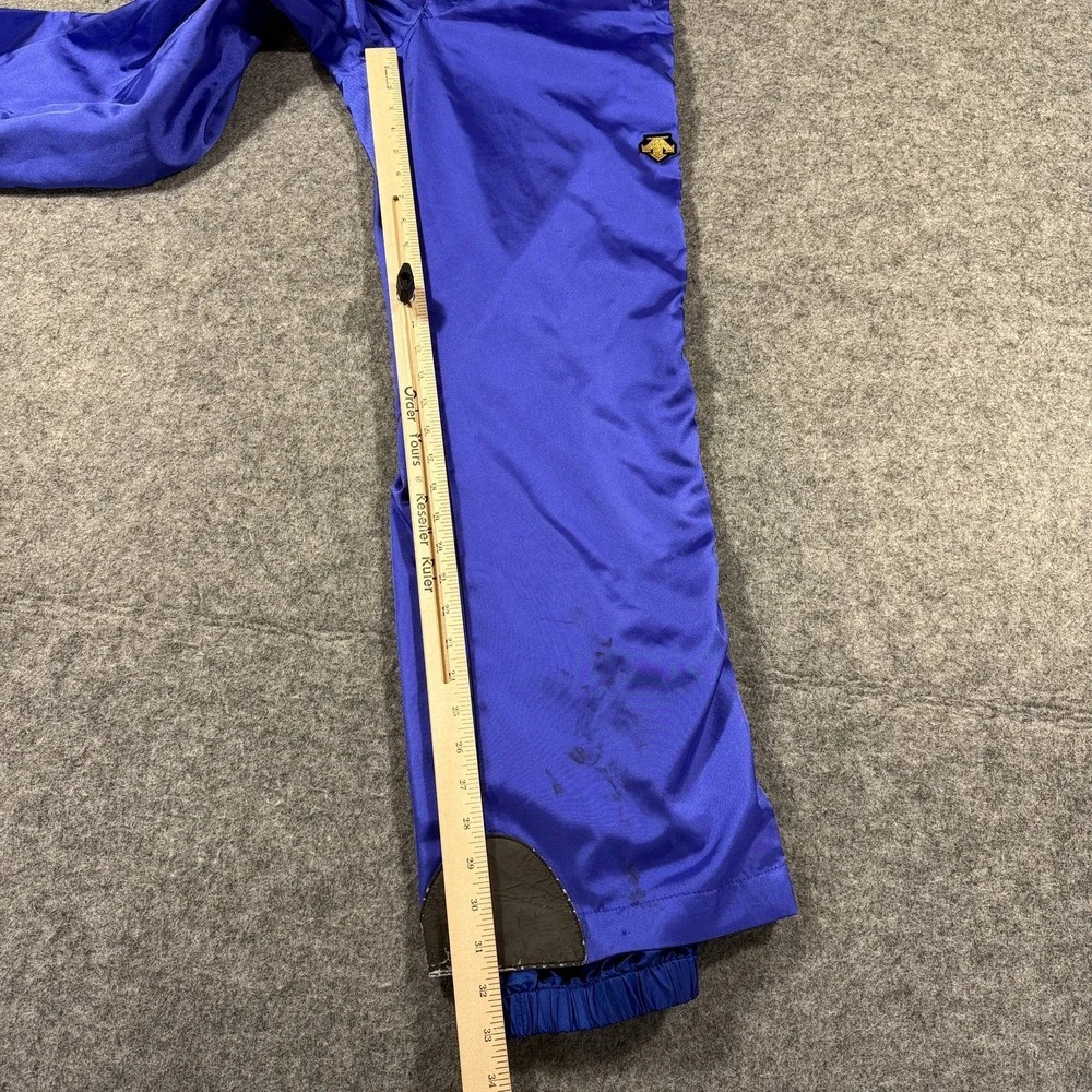 Vintage Descente Snow Pants Mens 36 Blue Entrant‎ SC Insulated Ski Snowboard 90s
